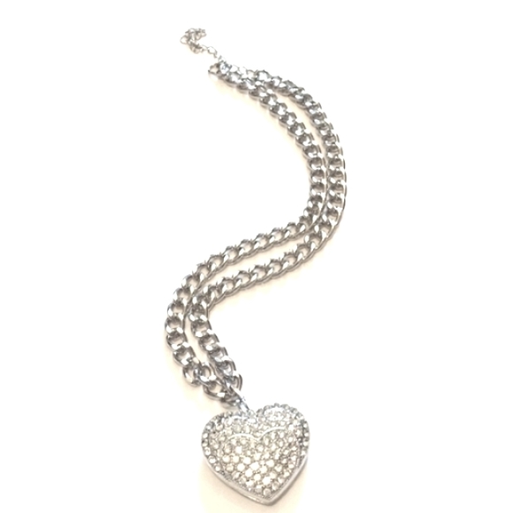 AKIRA Jewelry - AKIRA "ALL YOUR LOVE" HEART PENDANT STATEMENT NECKLACE
